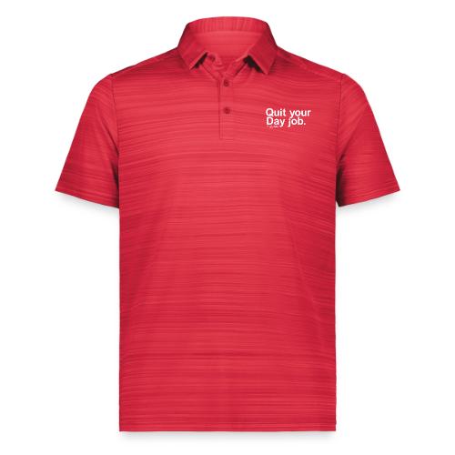 QuiteYourDayJOb simple white - Augusta Sportswear Men's Pursuit Polo
