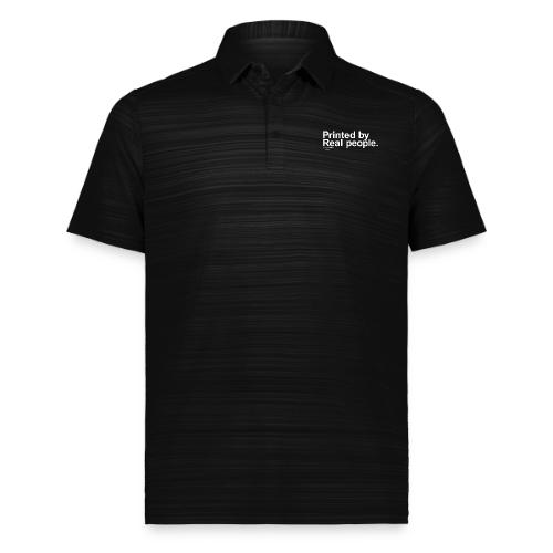 PrintedByRealPeople simple white - Augusta Sportswear Men's Pursuit Polo