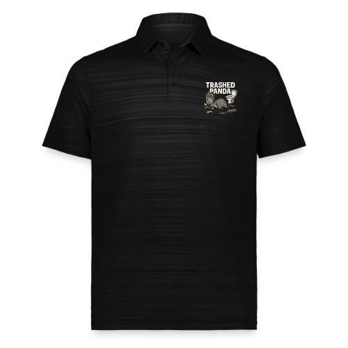 Trashed Panda – Funny Drunk Raccoon Cartoon - Augusta Sportswear Men's Pursuit Polo