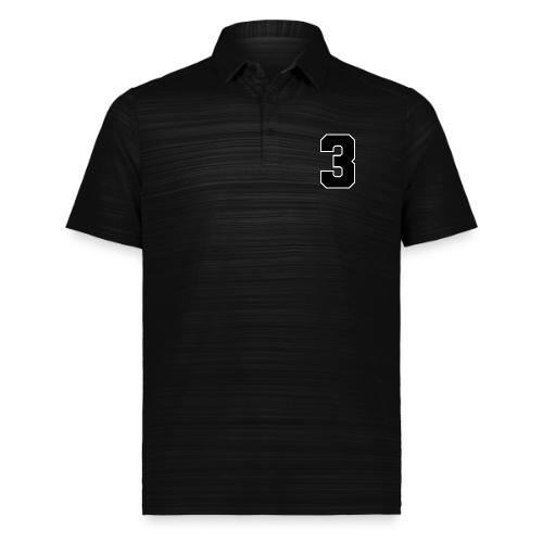 Varsity Number 3 Athletic Font - Augusta Sportswear Men's Pursuit Polo