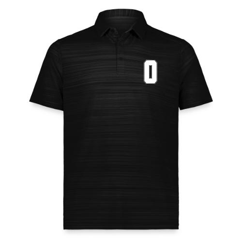 White Number 0 – Varsity Font - Augusta Sportswear Men's Pursuit Polo