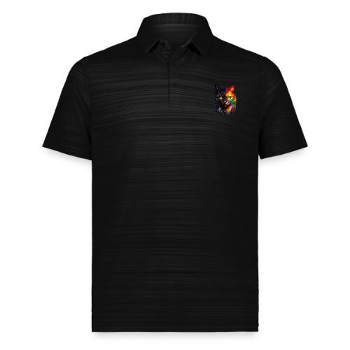 Cosmic Galaxy Rainbow Cat - Augusta Sportswear Men's Pursuit Polo