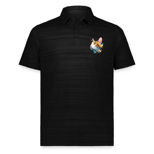 Cat: Feline Ink Burst - Augusta Sportswear Men's Pursuit Polo