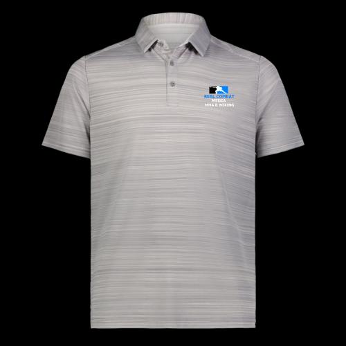 RCM MMA & BOXING Light Blue White Text - Augusta Sportswear Men's Pursuit Polo