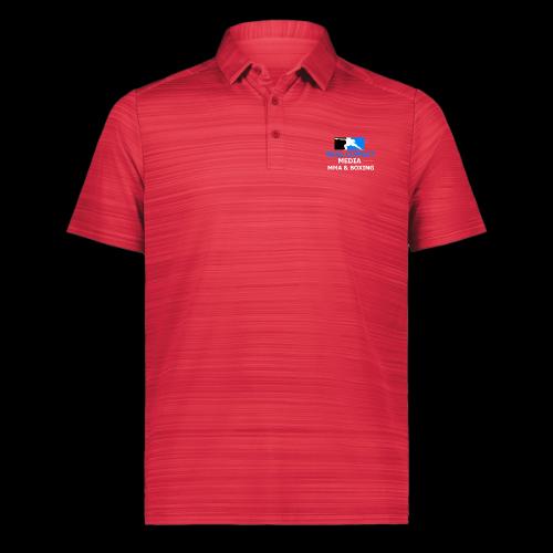 RCM MMA & BOXING Light Blue White Text - Augusta Sportswear Men's Pursuit Polo