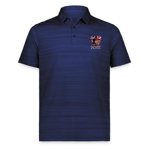 Proud to Be British Teddy Bear UK Patriot Gift - Augusta Sportswear Men's Pursuit Polo