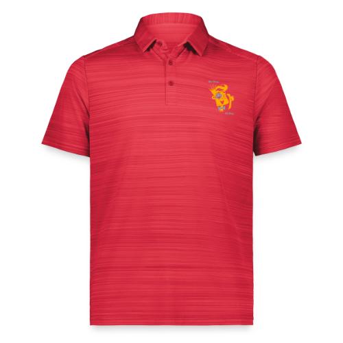 We Slay All Day Shiny Shirt Metallic Silver & Gold - Augusta Sportswear Men's Pursuit Polo