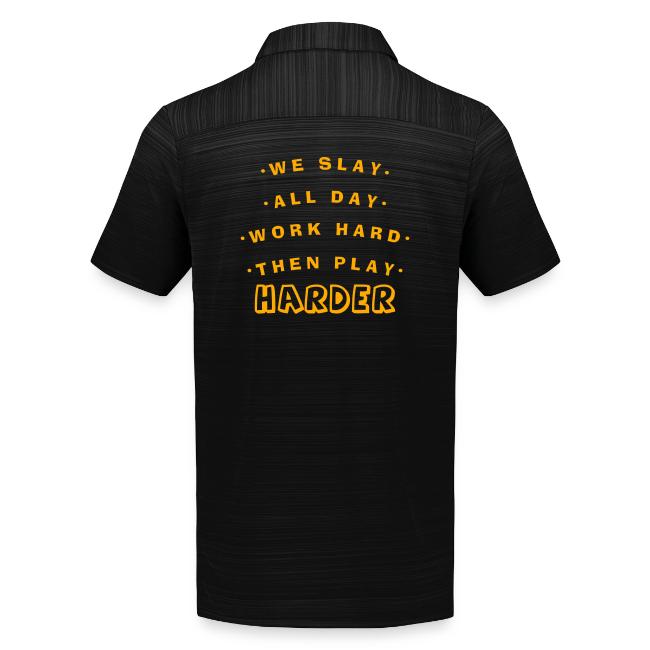 We Slay All Day Shiny Shirt Metallic Silver & Gold