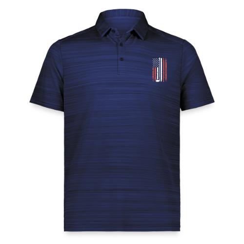 Patriotic Golf T-Shirt | American Flag Golf - Augusta Sportswear Men's Pursuit Polo