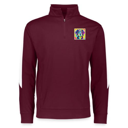 Rainbow Dog Portrait Design - Augusta Sportswear Adult Medalist 2.0 Pullover