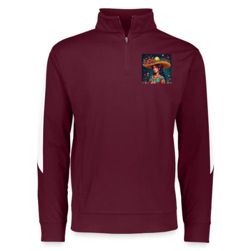 Mexican Design, Regional Mexican Charro Woman - Augusta Sportswear Adult Medalist 2.0 Pullover