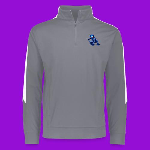 Blue Alien Crouch - Augusta Sportswear Adult Medalist 2.0 Pullover