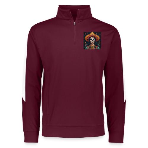 Charra Skull Art | Traditional Mexican Design - Augusta Sportswear Adult Medalist 2.0 Pullover