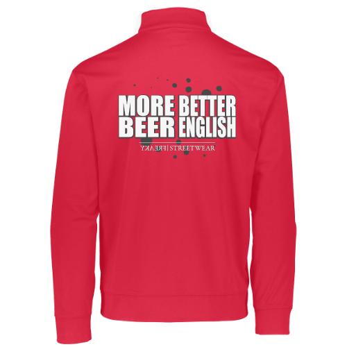 more beer better english - Augusta Sportswear Adult Medalist 2.0 Pullover