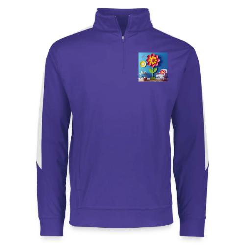 Flower design and harmony of environmental well-be - Augusta Sportswear Adult Medalist 2.0 Pullover