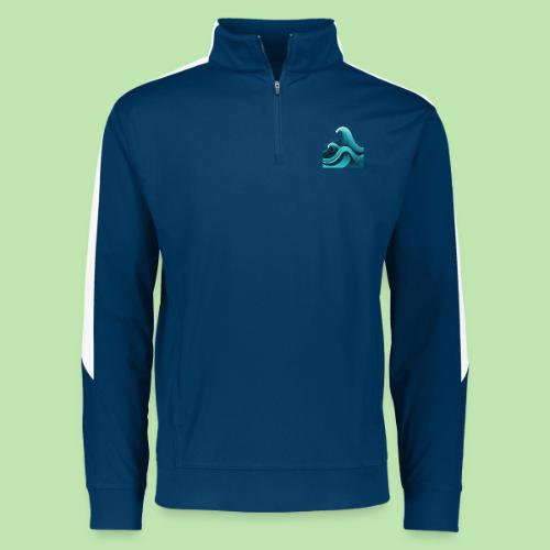 Dynamic Ocean Wave Illustration - Augusta Sportswear Adult Medalist 2.0 Pullover