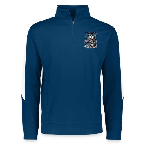 Funny Opossum Screaming Graphic Tee - Augusta Sportswear Adult Medalist 2.0 Pullover