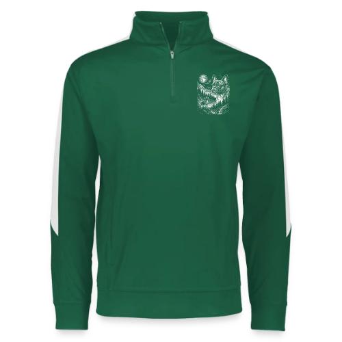 Vintage French Bulldog Moon Howling Tee - Augusta Sportswear Adult Medalist 2.0 Pullover