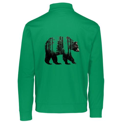 Evergreen Bear Silhouette - Augusta Sportswear Adult Medalist 2.0 Pullover