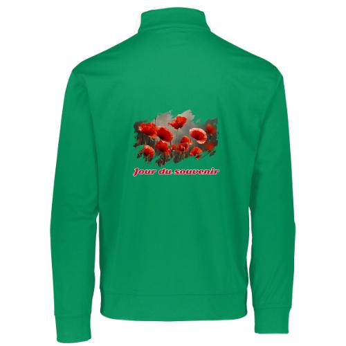 Remembrance Day with Poppies - Augusta Sportswear Adult Medalist 2.0 Pullover