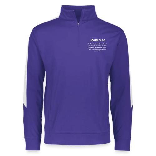 John 3:16 Christian Apparel – White - Augusta Sportswear Adult Medalist 2.0 Pullover