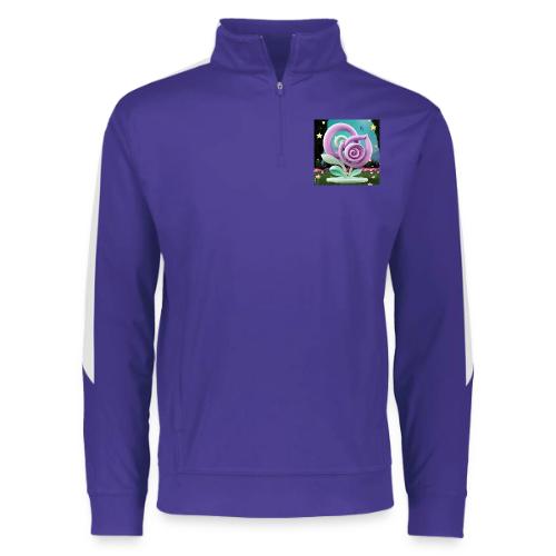 Lila Bloom | Double Floral Eco-Inspired Art - Augusta Sportswear Adult Medalist 2.0 Pullover