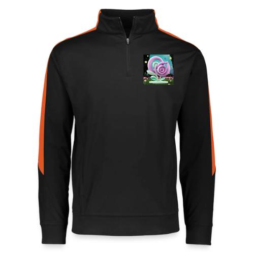 Lila Bloom | Double Floral Eco-Inspired Art - Augusta Sportswear Adult Medalist 2.0 Pullover