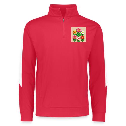 3D Flowers and Butterflies in Amber, Floral Design - Augusta Sportswear Adult Medalist 2.0 Pullover