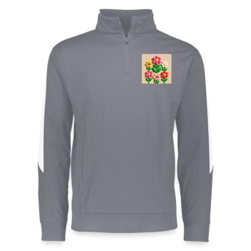 3D Flowers and Butterflies in Amber, Floral Design - Augusta Sportswear Adult Medalist 2.0 Pullover