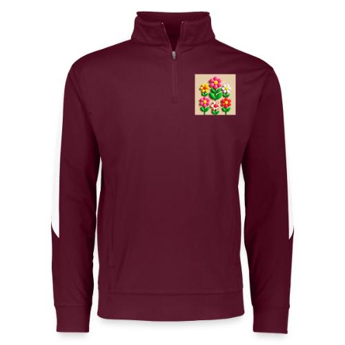3D Flowers and Butterflies in Amber, Floral Design - Augusta Sportswear Adult Medalist 2.0 Pullover