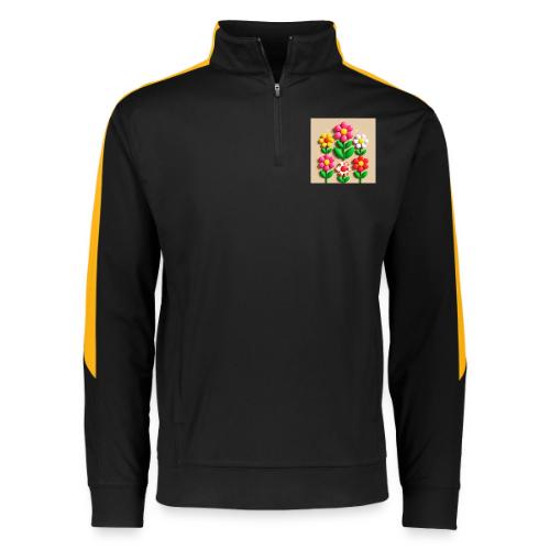 3D Flowers and Butterflies in Amber, Floral Design - Augusta Sportswear Adult Medalist 2.0 Pullover
