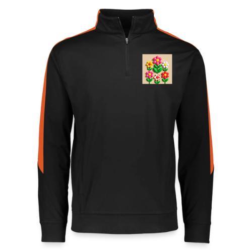 3D Flowers and Butterflies in Amber, Floral Design - Augusta Sportswear Adult Medalist 2.0 Pullover