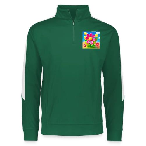 Pink Floral Peace | Sky & Nature Design - Augusta Sportswear Adult Medalist 2.0 Pullover