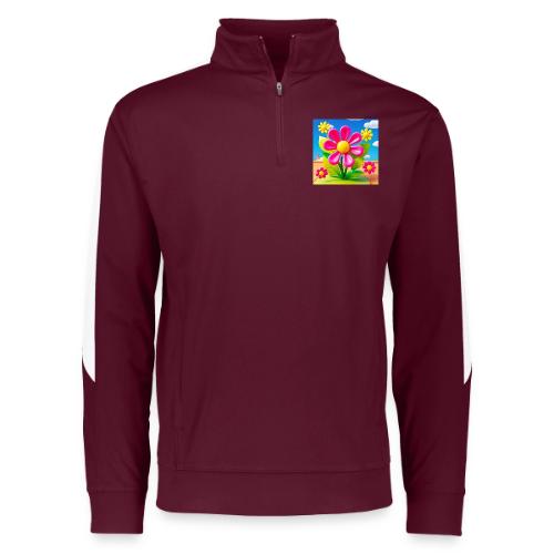 Pink Floral Peace | Sky & Nature Design - Augusta Sportswear Adult Medalist 2.0 Pullover