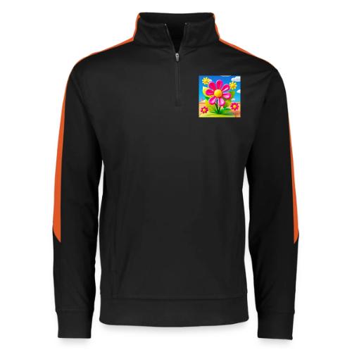 Pink Floral Peace | Sky & Nature Design - Augusta Sportswear Adult Medalist 2.0 Pullover