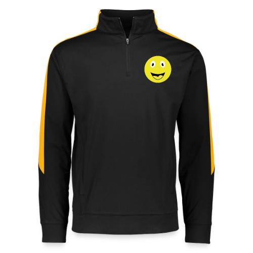 Yellow Happy Face Print - Augusta Sportswear Adult Medalist 2.0 Pullover