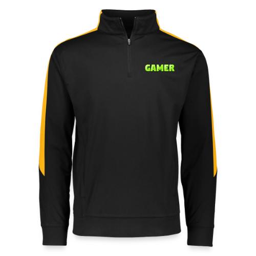 Gamer Neon Green Gaming Logo Design - Augusta Sportswear Adult Medalist 2.0 Pullover