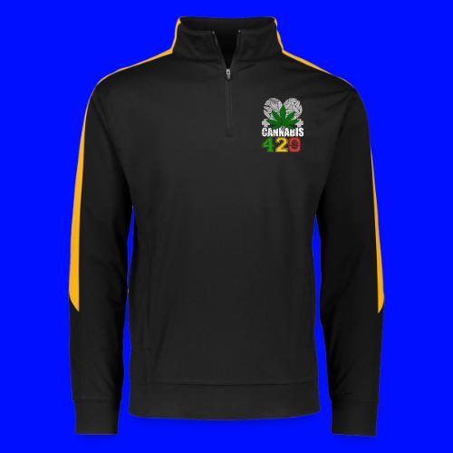 Clever 420 Smoker World Weed Marijuana Design - Augusta Sportswear Adult Medalist 2.0 Pullover