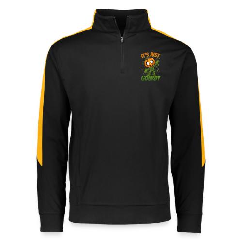 Cute Pumpkin Monster “It’s Just Gourdy” Funny - Augusta Sportswear Adult Medalist 2.0 Pullover