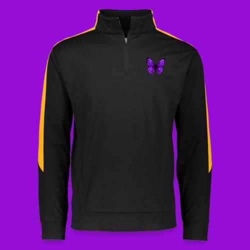 Neon Purple Butterfly - Augusta Sportswear Adult Medalist 2.0 Pullover