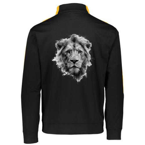 Lion: Monochrome King - Augusta Sportswear Adult Medalist 2.0 Pullover