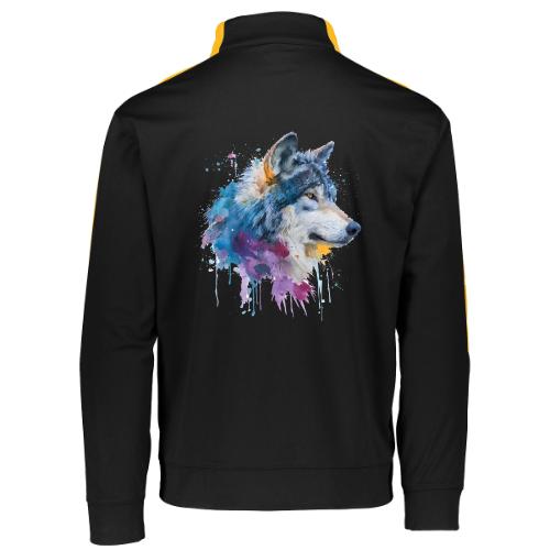 Splash-Art Wolf Head - Augusta Sportswear Adult Medalist 2.0 Pullover
