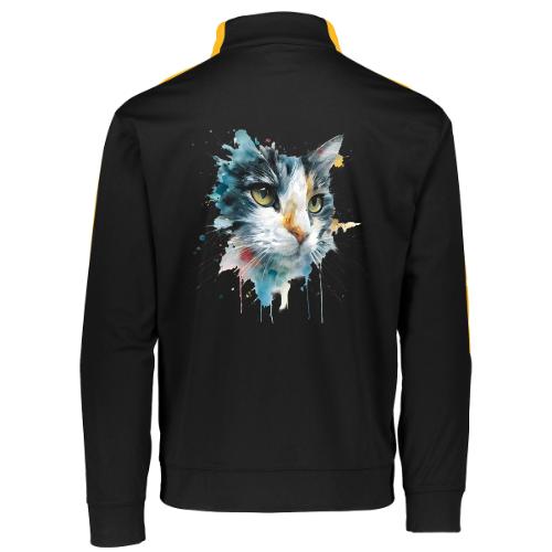 Watercolor cat face - Augusta Sportswear Adult Medalist 2.0 Pullover