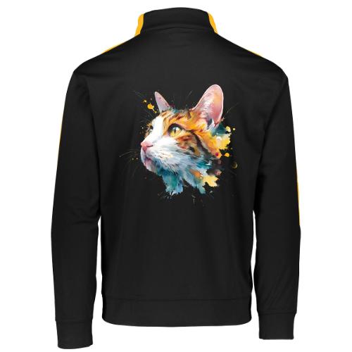 Cat: Feline Ink Burst - Augusta Sportswear Adult Medalist 2.0 Pullover