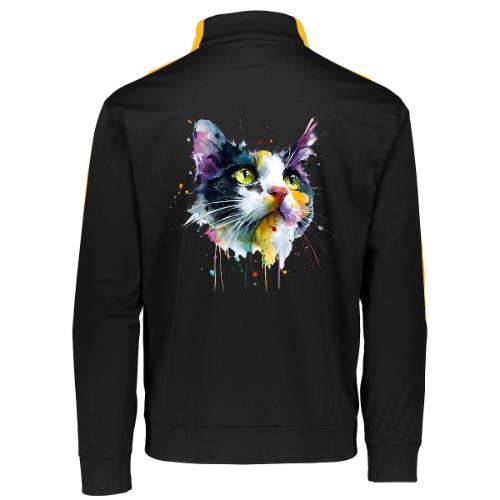 Cat: Painted Purr Expression - Augusta Sportswear Adult Medalist 2.0 Pullover