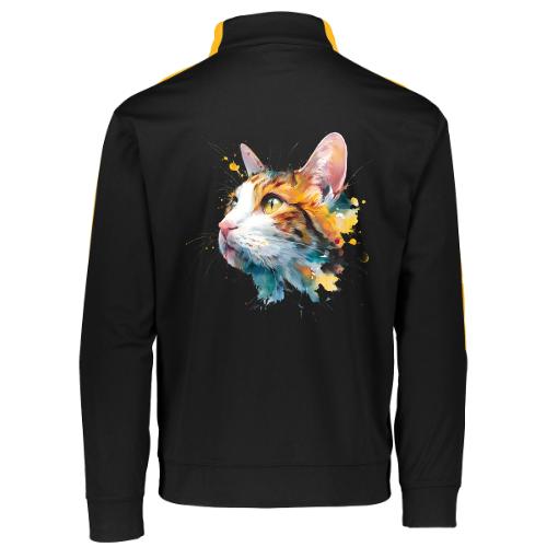 Cat: Feline Ink Burst - Augusta Sportswear Adult Medalist 2.0 Pullover