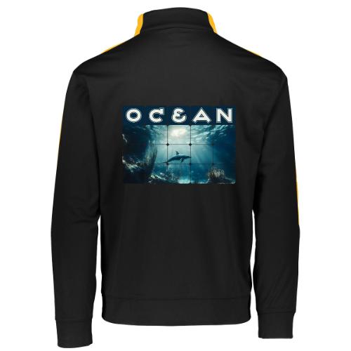 Ocean: Dolphin’s Serenity - Augusta Sportswear Adult Medalist 2.0 Pullover