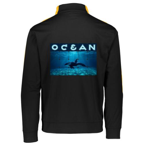 Ocean: Orca in Motion - Augusta Sportswear Adult Medalist 2.0 Pullover