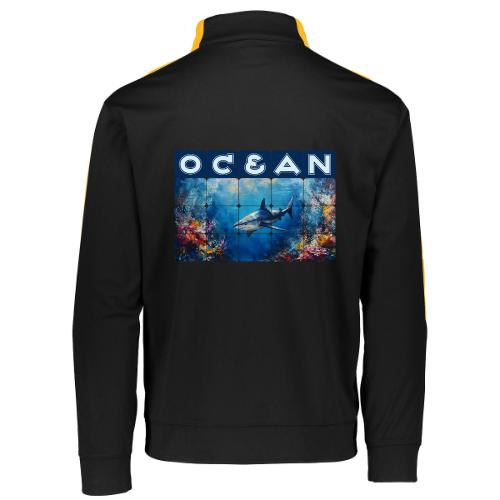 Ocean: Synthwave Shark - Augusta Sportswear Adult Medalist 2.0 Pullover