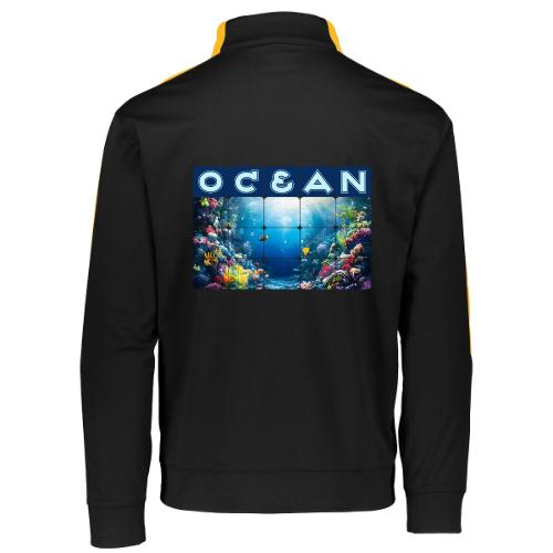 Ocean: Neon Reef Glow - Augusta Sportswear Adult Medalist 2.0 Pullover